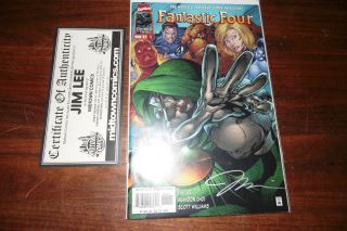 Fantastic Four 5 Signed By Jim Lee With Dr Doom