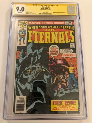 The Eternals 1 Cgc 9.  0 Ss Signed By Stan Lee