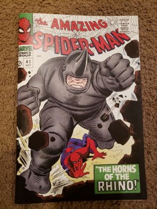 Spiderman 41 1st Rhino Custom Made Cover Reprint