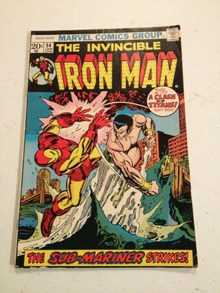 1973 Marvel Comics The Invincible Iron Man 54 Book 1st Appearance Moondragon