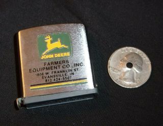 Vintage John Deere Tape Measure - Farmers Equipment Co Of Evansville,  In