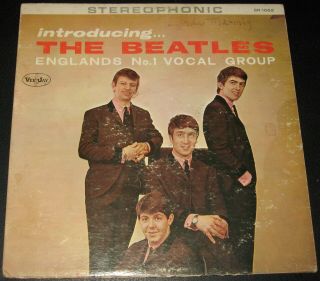 Introducing The Beatles Version 2 Stereo 1964 Vee Jay Lp Cover Only Vg