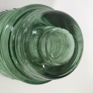 McLaughlin No 42 Telephone Electric Wire Green Glass Insulator Made in USA Vtg 4
