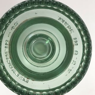 McLaughlin No 42 Telephone Electric Wire Green Glass Insulator Made in USA Vtg 5