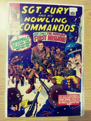 Sgt.  Fury And His Howling Commandos 44 Vf - Marvel Pa10 - 14
