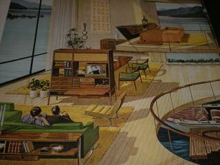 1963 FUTURE FUTURISTIC HOUSE MOTOROLA TV PHONOGRAPH vintage Trade 2 PG print ad 4