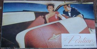 Old Sales Brochure 1957 Pontiac Star Chief Convertible Very Rare