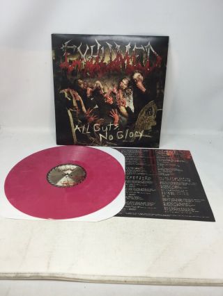 Exhumed All Guts No Glory Lp Pink Vinly 2011 Relapse Records Grindcore