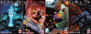 Halo: Fall Of Reach - Invasion (4) Comic Set 1 2 3 4 Marvel 1st Print
