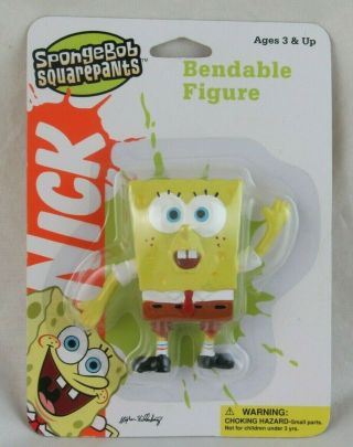 Nickelodeon Spongebob Squarepants,  Bendable Figure,  In Package