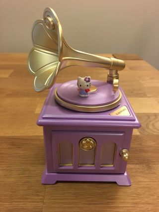 Sanrio Jewelry Music Box Hello Kitty Lavender Phonograph Utada Hikaru Automatic