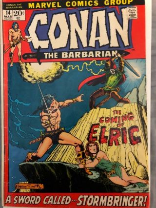Conan The Barbarian (marvel) 14 1972 Vg/fn 5.  0