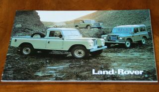 Land Rover Brochure Prospekt,  1980