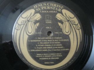 JESUS CHRIST SUPERSTAR A ROCK OPERA 2X VINYL LP ALBUM 1970 DECCA RECORDS NO BOOK 6