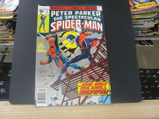 Peter Parker The Spectacular Spider - Man 8 July 1977 Comic Book Morbius
