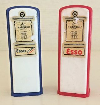 Vintage 1950s - 60s Esso Promotional Salt And Pepper Shakers