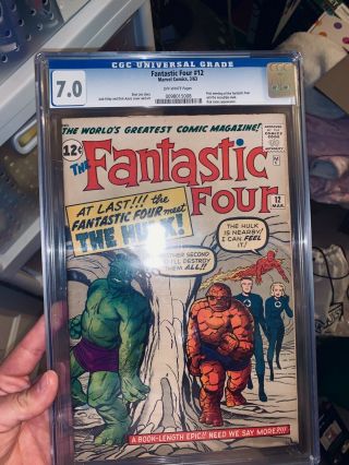 Fantastic Four 12 Cgc 7.  0 Stan Lee Classic