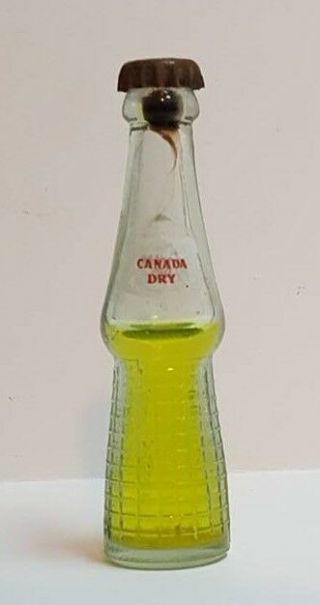 Vintage Miniature Canada Dry Soda Bottle