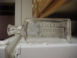 Fifield & Co.  - Druggists - Bangor,  Me - Maine Drug Pharmacist Bottle