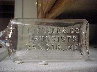Fifield & Co.  - Druggists - Bangor,  ME - Maine Drug Pharmacist Bottle 2