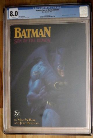 Batman: Son Of The Demon Novel Cgc 8.  0 Jerry Bingham Cover Art Dc Comics