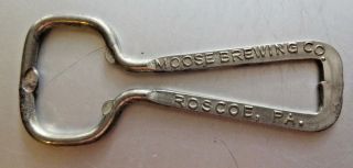 Moose Brewing Co.  Roscoe Pa Wire Type Beer Bottle Opener