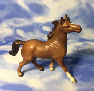 5 " Vintage Norcrest Painted Brown Porcelain Horse Figurine Japan A258