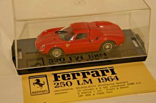 1964 Ferrari 250 Lm,  1/43 Scale By Box,  W/hard Plastic Display Case