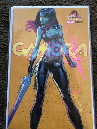 Gamora 1 J Scott Campbell Signed Cover B W/coa (limited To 2000)
