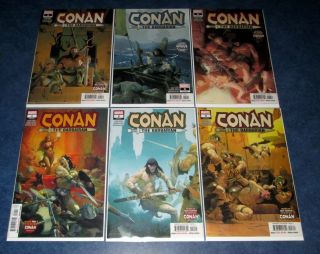 Conan The Barbarian 1 2 3 4 5 6 1st Print Set Marvel Comic 2019 Jason Aaron Nm