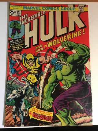 Incredible Hulk 181 With Marvel Value Stamp