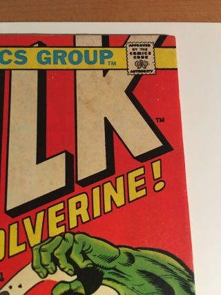 Incredible Hulk 181 With Marvel Value Stamp 2