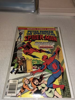 Peter Parker The Spectacular Spider Man 1 Comic Book Marvel Comics Vf/nm