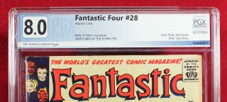 FANTASTIC FOUR 28 (Marvel 1964) PGX 8.  0 VF Very Fine X - MEN Cross Over,  CGC 3