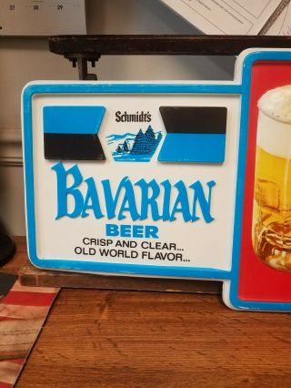 Vintage Schmidt ' s Bavarian Beer Sign 27 
