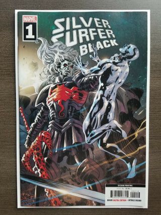 Silver Surfer Black 1 2nd Print Deodato Spoiler Cover Knull Variant Comic