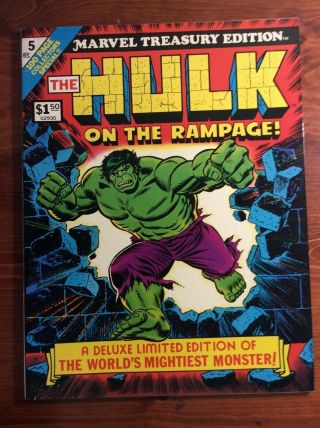 Hulk On The Rampage 1976 Marvel Treasury Edition 5 Lee Starlin