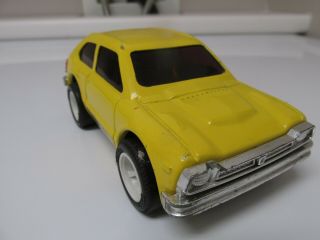 Vintage 1970 ' S Tonka Toys Yellow Honda Civic Friction Powered Car - RARE PIECE 3