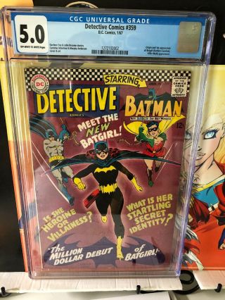 Detective Comics 359 (1967,  Dc) Cgc 5.  0 Vg/fn 1st App Batgirl (barbara Gordon)