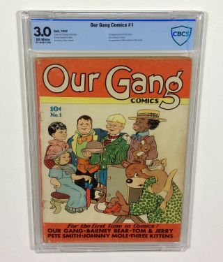 Our Gang Comics 1 Cbcs 3.  0 (1st Little Rascals,  1st Tom & Jerry,  Walt Kelly) 1942