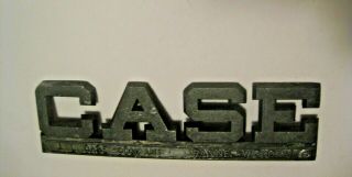Vintage J.  I.  Case Tractor Machinery Advertising Emblem Ornament Sign Racine