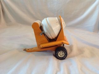 Vintage 1970 ' s Rare Toy Yellow Tonka Cement Mixer With Its Own Trailer 3