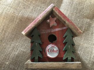 Barnwood Hand Made Coca Cola Bird House One Of A Kind?