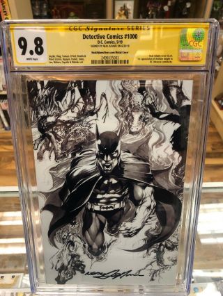 Batman Detective Comics 1000 Cgc Ss 9.  8 Neal Adams Metal Cover