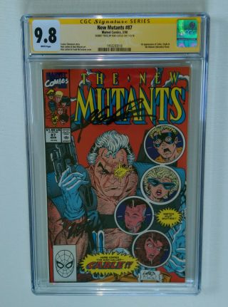 Mutants 87 - Cgc Ss 9.  8 - 1st Appearance Of Cable - Signed 2x By Rob Liefeld