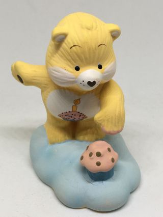 Vintage Ceramic American Greetings Birthday Care Bear Figure Cupcake 3 "