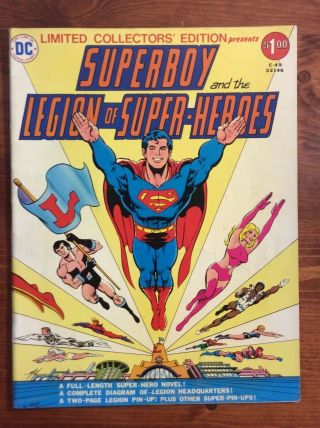 Superboy Legion Heroes 1976 Dc Limited Collectors Edition C - 49