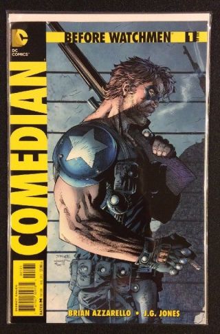 Before Watchmen Comedian 1 Comic Book 1:200 Jim Lee Variant Dc 2012 Fine