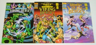 Last Of The Viking Heroes Summer Special 1 - 3 Vf/nm Complete Series Tmnt Frazetta