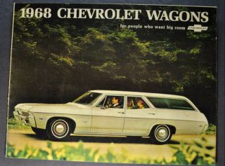 1968 Chevrolet Station Wagon Brochure Impala Caprice Estate Chevelle 68